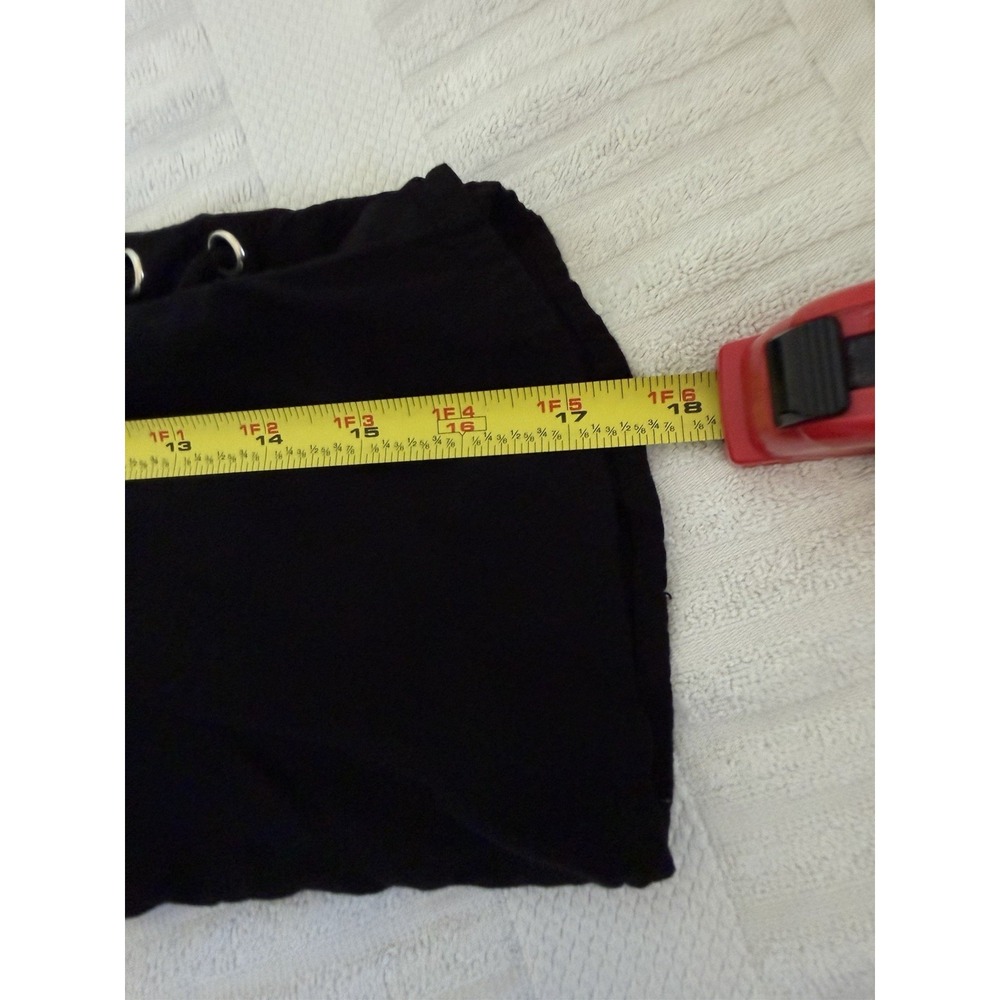 Chico's Black Blouse Size 3 XL V-Neck Lace Up Sleeve Boho Casual Top - Picture 12 of 14